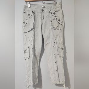 Cache Cropped Cargo Style Pant in Size 2
